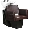 Activeshop Kirpyklos plautuvė GABBIANO PROFESSIONAL HAIRWASHER CHAIR ANKARA Juodas BASE BROWN SEAT