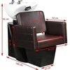 Activeshop Kirpyklos plautuvė GABBIANO PROFESSIONAL HAIRWASHER CHAIR ANKARA Juodas BASE BROWN SEAT