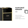 Activeshop Kirpėjo reikmenų spintelė Gabbiano Trix Gold Juodas