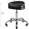 Activeshop Kosmetologinė meistro kėdutė GABBIANO HAIRDRESSER CHAIR Juodas