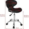 Activeshop Kosmetologinė meistro kėdutė Gabbiano Q-4599 Juodas
