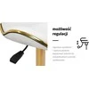 Activeshop Kosmetologinė meistro kėdutė Gabbiano Q-4599G Gold Baltas