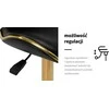Activeshop Kosmetologinė meistro kėdutė Gabbiano Q-4599G Gold Juodas