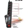 Galios juosta Acar 504WF įtampa 5 lizdai 5 m juoda (W0075)