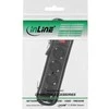 Galios juosta InLine 4 lizdai 1,5 m juodos (16441D)