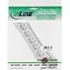 Intos InLine 6 dalių ilgintuvas, 3 m, baltas