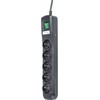 Galios juosta Montis MT030 įtampa 5 lizdai 1,5 m juodos (MT030- 1,5)