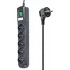 Galios juosta Montis MT030 įtampa 5 lizdai 5 m juoda (MT030-5)