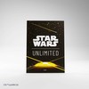 Gamegenic : Star Wars Unlimited kortų žaidimas – „Premium“ meno įdėklai – kortų nugarėlė geltona
