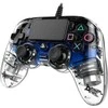 NACON PS4OFCPADCLBLUE žaidimų valdiklis Žaidimų pultelis PlayStation 4 Analoginis / skaitmeninis Mėlyna, Permatomas