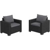 Keter Garden chairs 2pcs. California pilkas