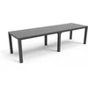 Garden4You Keter Sodo stalas Julie Double Table, pilkas (2 konfigūracijos)