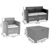 Gardena Bica Sodo baldų komplektas Set Nebraska 2 beige