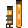 Garmin QuickFit® 26 Watch Bands, Graphite/Spark Oranžinis Silicone