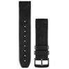 Išmaniojo laikrodžio Garmin greitai atsegamas odinis dirželis, Juodos spalvos, 22mm