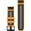 Garmin QuickFit 26mm greitai atsegamas silikoninis dirželis, Oranžinės /Grafito spalvos