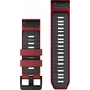 Garmin QuickFit 26mm Silikoninės laikrodžių apyrankės, Tamsiai raudona/grafitas