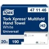 Servetėlės Tork Xpress Multifold Universal H2 (471146), 2 sluoksniai, 190vnt., baltos spalvos (EKO)