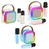 Blackmoon K12 Karaoke Bluetooth garso kalba su 2 mikrofonais RGB (mišrios spalvos)