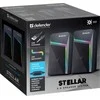 Kompiuterio kolonėlės Defender głośniki STELLAR, 2.0, 6W, juoda, garsumo valdymas, pašvietimas, 100Hz~20kHz