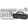 Rebeltec mėlynos spalvos bluetooth garsiakalbis SoundBOX 420 juodas