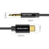 Garso laidas 3,5 mm į USB-C / 1,5 m, juodas BGABG VENTION