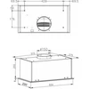 Gartraukis Amica OMP6254BG studijinis gaubtas
