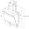 Gartraukis Kamininis Gaubtas - Whirlpool AKR 65F LM K Juodas