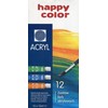 Happy Color Akriliniai dažai 12 spalvų