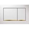 Geberit Duofix nuleidimo mygtukas Omega30 nuleidimo mygtukas, priekis/viršus, balta-auksinė-balta - 115.080.KK.1