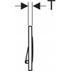 Geberit taustiņš Sigma20 New, 246x164 mm, matēts balts ar easy-to-clean pārklājumu / balts