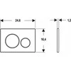 Geberit taustiņš Sigma20 New, 246x164 mm, balts/matēts balts