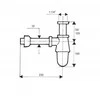 Geberit POLISFON UMYW. BUT. 1 1/4X32MM CHROM PREMIUM