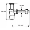Geberit POLISFON UMYW. BUT. 1 1/4X32MM CHROM PREMIUM