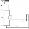 Geberit praustuvo sifonas POLSYFON BUT. 11/4X32MM Juodas MAT MISINGAS