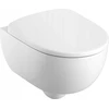 Geberit pods Selnova Compact Rimfree, stiprināms pie sienas, 355x490 mm, slēgta forma, balts