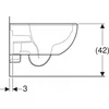 Geberit unitazas Geberit Selnova Premium Pakabinamas unitazas, piltuvas, B36cm, H33cm, T53cm, paslėpti tvirtinimai, be apvado [6]