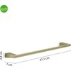 KABYKLA GEDY TONALE 60 CM MAT AUKSO SP