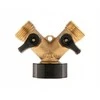 Geko Skirstytuvas 2 krypčių čiaupui GW3/4'' x 2 GZ3/4'' su rutuliniais vožtuvais (10/60)