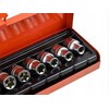 Geko 9el.kpl.nasadek torx E10-24,1/2''GEKO,dėklas(20)