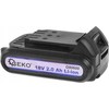 Akumuliatorius Geko G80600; 18 V; 2,0 Ah; Li-Ion