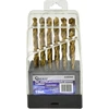 Grąžtas Geko grąžtų rinkinys Grąžtų rinkinys, titanas, 19 vnt., 1-10 mm, plastikinė dėžutė (50)