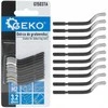 Geko HSS M2 keičiamųjų peiliukų rinkinys grandikliui 10 vnt. (12/144)