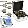 Grąžtas Geko karbido skylių pjūklų metalui rinkinys su titano grąžtu, 6 vnt., 22–65 mm (12)