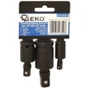 Geko 3 dalių šarnyrinių jungčių rinkinys 1/4" 3/8" 1/2" CR-Mo (60)