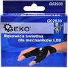 Geko Šviesos mechanikos pirštinė su LED darbiniu žibintuvėliu, atspari vandeniui, universali