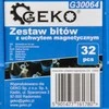 Geko Rinkinys antgaliai su magnetinėmis tekinimo staklėmis 32 vnt. (40)