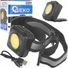 Priekinė žibintuvėlė Geko Priekinė žibintuvėlė atspari smūgiams su atšvaitu LED COB 3W 500mAh 500lm IP44 (240)