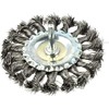 Geko Szczotka druciana tarczowa pleciona na wiertarkę 100mm (G00629)