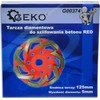 Geko deimantinis šlifavimo diskas betonui Raudonas 125 x 5mm (50)